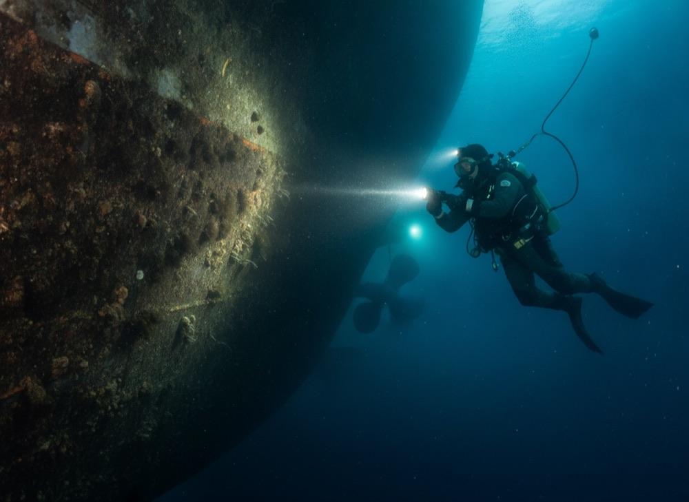 Underwater inspection (UWI) — Biofouling